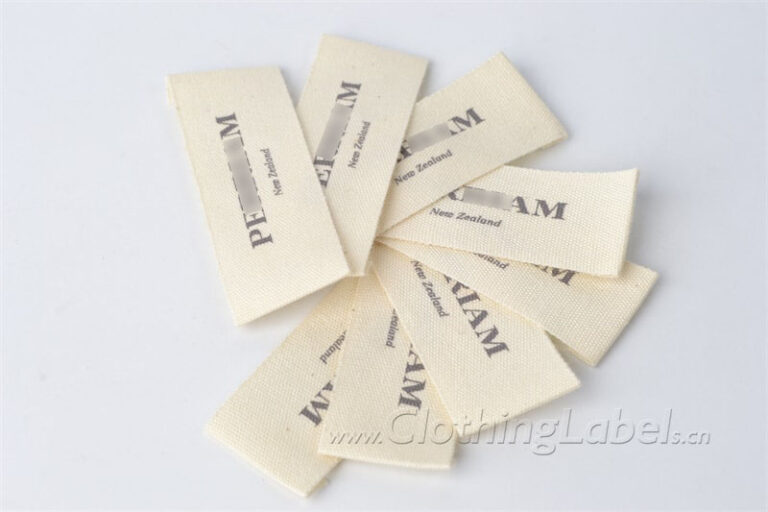 Custom printed cotton labels for clothing and handmade items ...