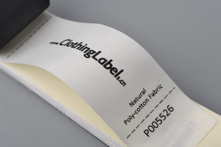 Material chart for printed labels | ClothingLabels.cn