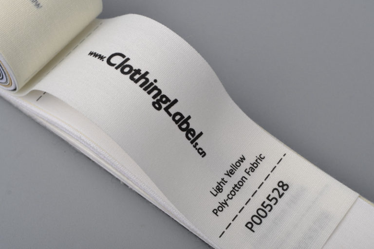 Material chart for printed labels | ClothingLabels.cn