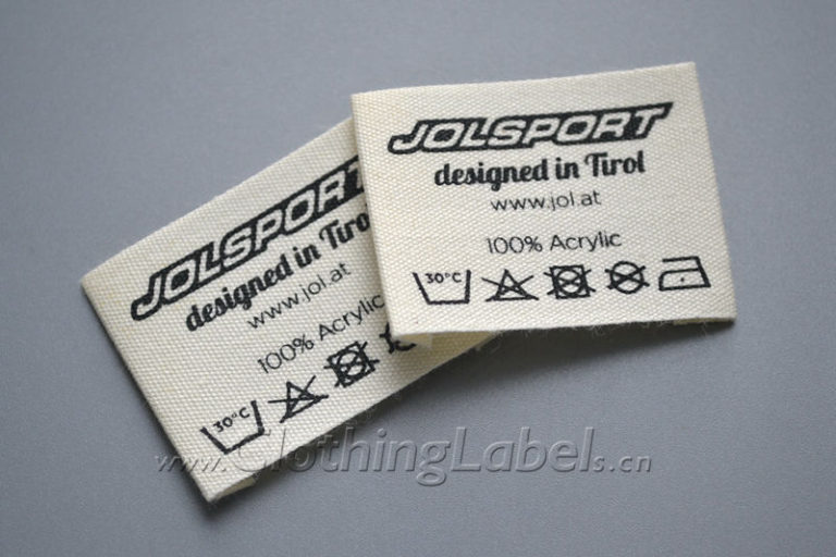 Cotton care label for clothing | ClothingLabels.cn