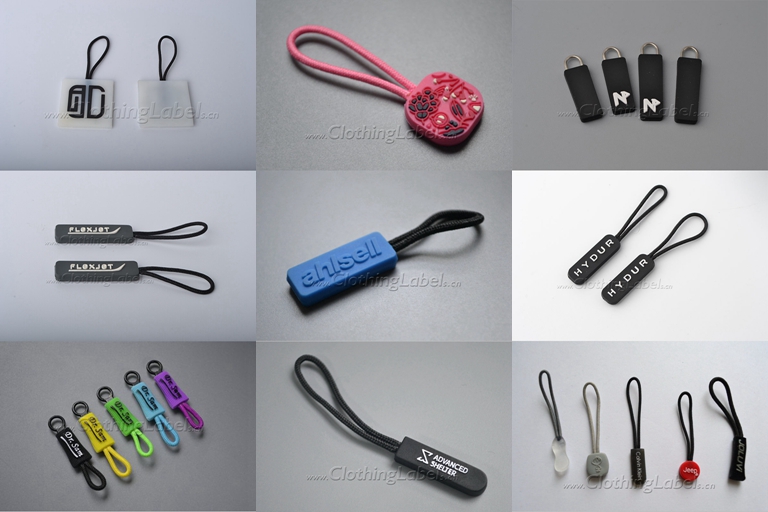 PVC Rubber Zipper Pull Charms Custom Logo Zipper Pull Tabs Soft Silicone  Zipper Puller for Bags Garment - China Zipper and Puller price