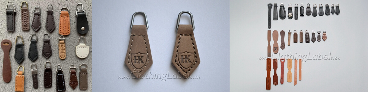 custom luggage zipper pulls leather pullers suppliers,new disign