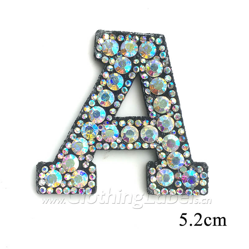 5.5cm Adhesive Letter Patches Towel Chenille Embroidery For PVC Pouch DIY  Customized Phrase Craft Stick-on Patches